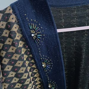 Korean Shimmery Cardigan For Women