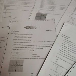 Cbse Class 10 New Sample Papers For Maths&Scienc