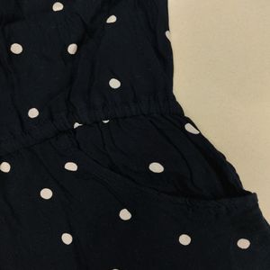 Polka Dot Short Jumpsuit For Women