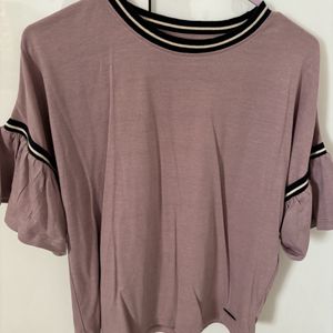 Roadster Lavender Bell Sleeve Top