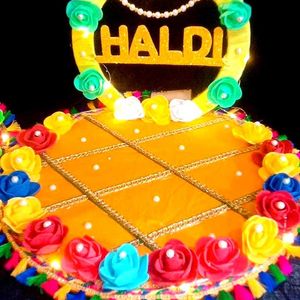 Haldi, Mehendi Plater With Lights