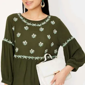 Embroidered Tunic Top