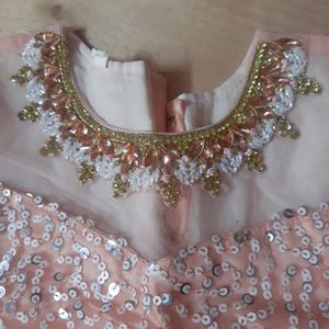 Girls Heavy And Beautiful Embroidery Lehenga