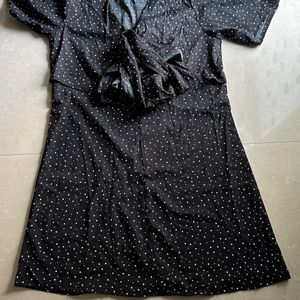 Black Wrap On Dress