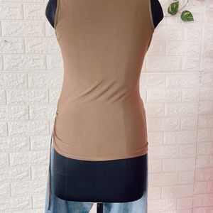 Brown Trendy Top