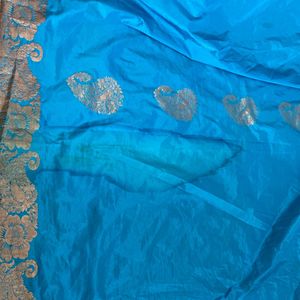 Used Blue Saree