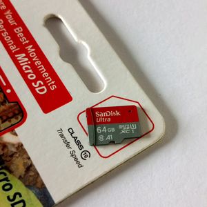 SANDISK 64 GB MINI MEMORY CARD FOR PHONE AND TAB