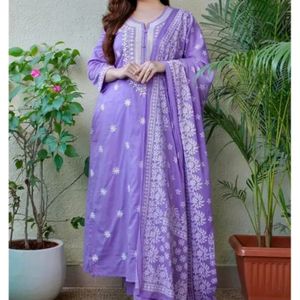 Embroidered Women 3 Piece Kurta Sets XXL