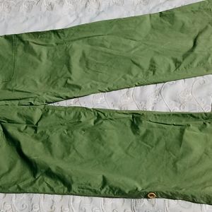 Stretchable Green Pant (Zipper And Hook) as given