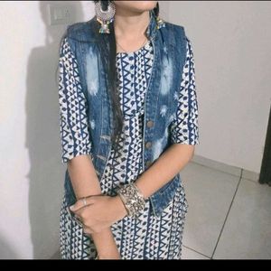 Blue Print Kurti