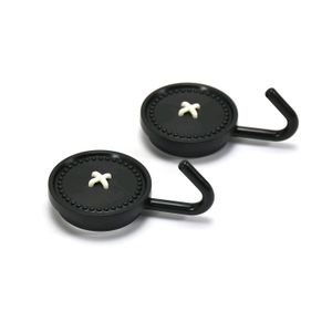 2pcs Big Wall Hook Red & Black