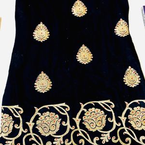 Black Embroidered Kurta ( Women )