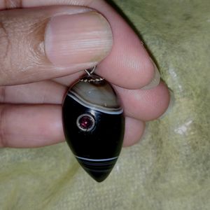 Suleimani hakik / Black agate pendant