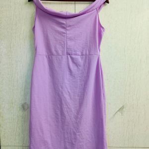 Lavender Off Shoulder Dress