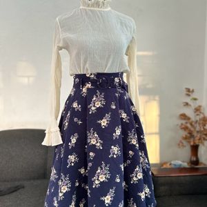 Vintage Style Midi  Skirt