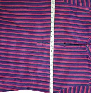 Khadi Hand Woven Striped Kurta