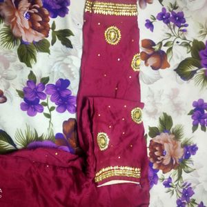 Kurta With Dupatta Fully Worked Wit Stones