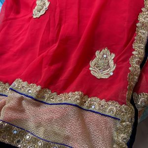 Red Beautiful Saree