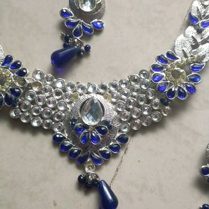 Blue And White Necklace