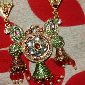 Rani Har Long Necklace With Earning