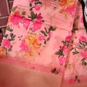 Floral Silk Saree