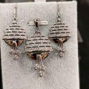 925 Silver Sterling Pendant Earrings