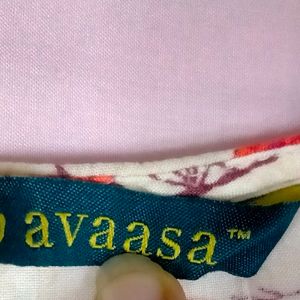 Avaasa Designer Brand Floral Kurti