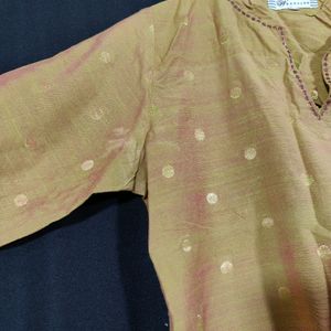 Westside Women Golden Dual Tone Kurti