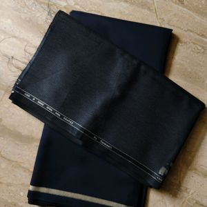 2Unstitched Pant Piece For Men Blue nd Black Colou