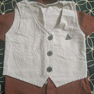 Boys Nikkar Suit With Jacket+ Basket Combo