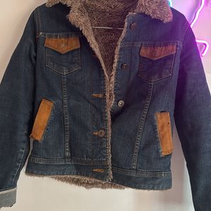 Fur Denim Jacket On Sale For Dussehra Offer