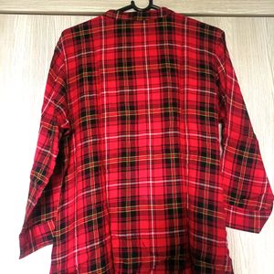 Rayon black and red shirt for women