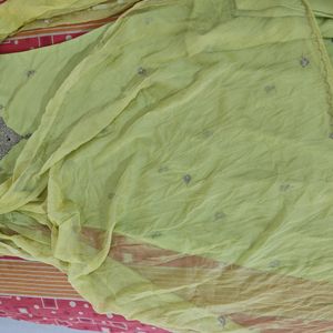 Beautiful Lime Set  of Silk..