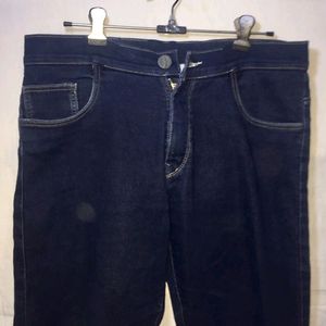 Navy Blue Straight Casual Pant (Girl's)