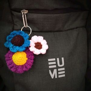 Brand New Humble Hooks Crochet Keychain .