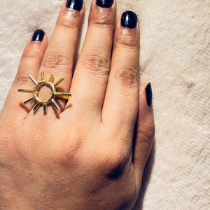 Sun Shape Adjustable Ring