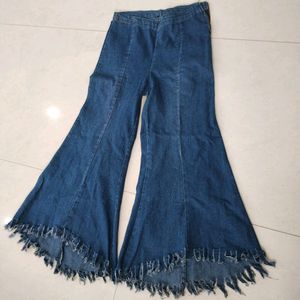 Denim Palazzo Pants For Women & Girls