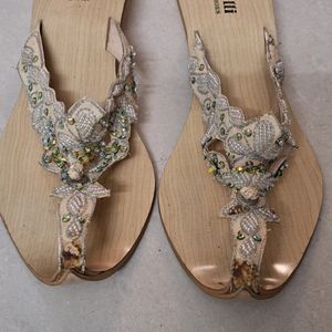 Embroidered Chappal Size 9.5 Inches