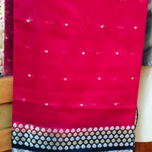 New Saree With Unstitched Blouse