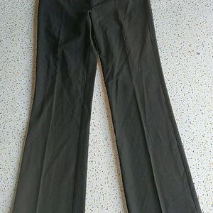 Black Straight Trousers-women