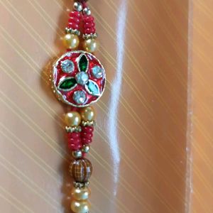 Stone Petaled Rakhi For Raksha Bandhan