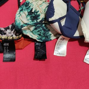 H&M Combo Bra Panty Top Size Mix