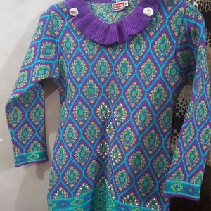 Girls Woollen  Kurta