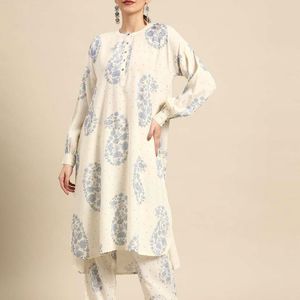 High-Low Kurta With Trousers For Women