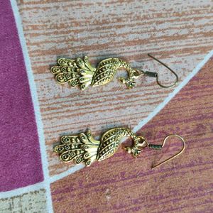 Peacock Themed Earrings