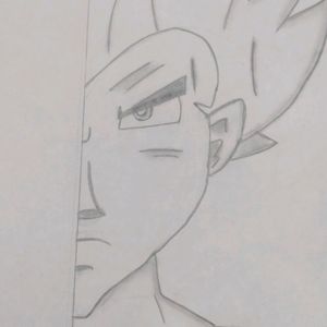 DRAGON BALL Z Vegeta Poster Black And White