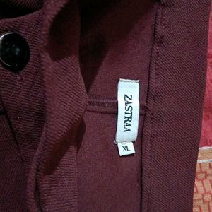 Woman Maroon Trouser Free Size Side Zip