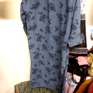 Georgous Floral Grey Kurta