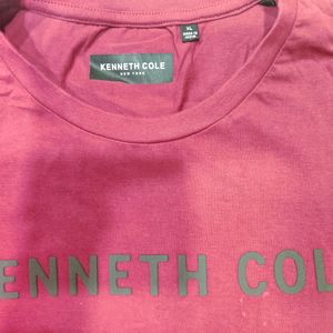 KENNETH COLE Brand Print  Slim Fit Crew Neck Tshir