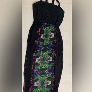 W118 Black Floral Dress